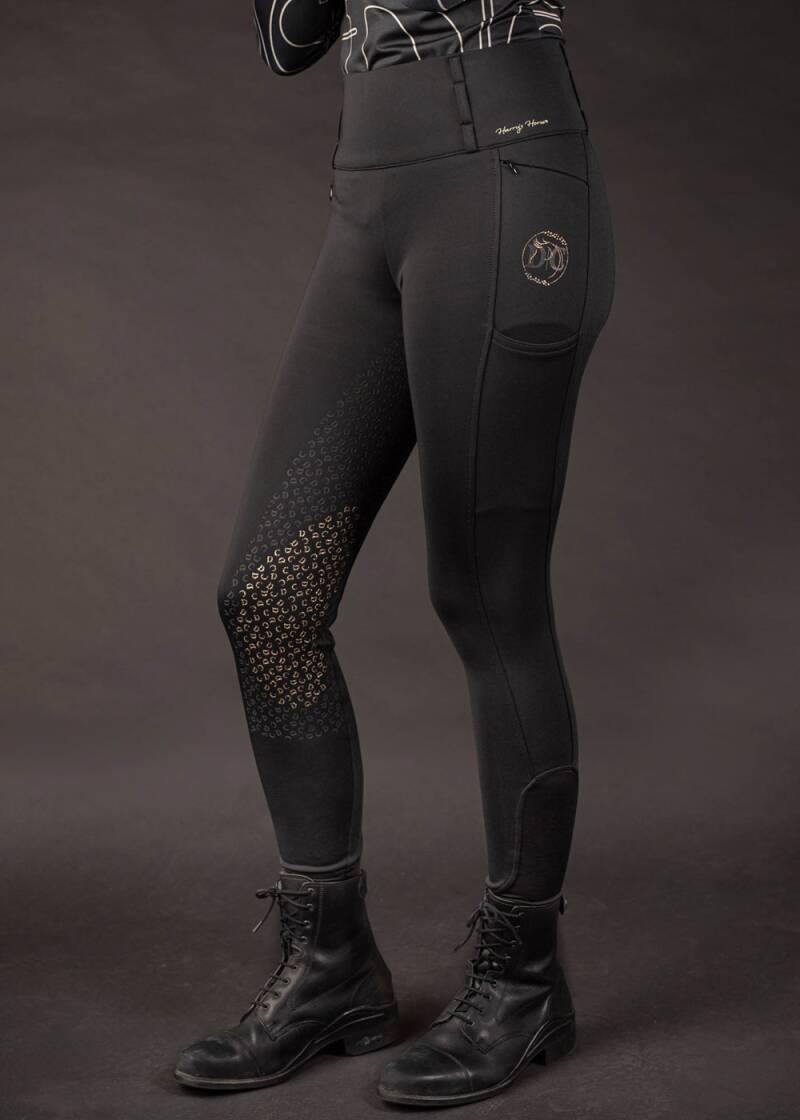 Harry's Horse rijbroek Equitights Denici Cavalli Stardust Full Grip Zwart