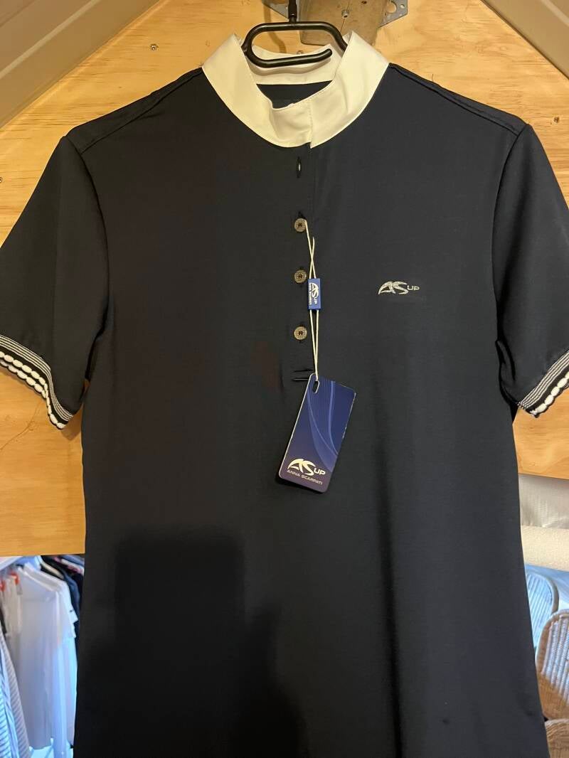 Anna Scarpati Frida wedstrijdshirt — Navy maat 42