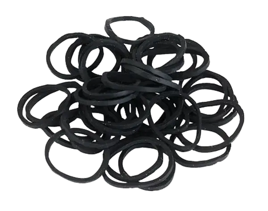 Elastiekjes rubber zwart